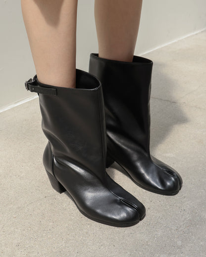 （韓國代購）PAES Wide Buckle Tabi Boots（ Black）（230-250）《官方26/9後出貨》