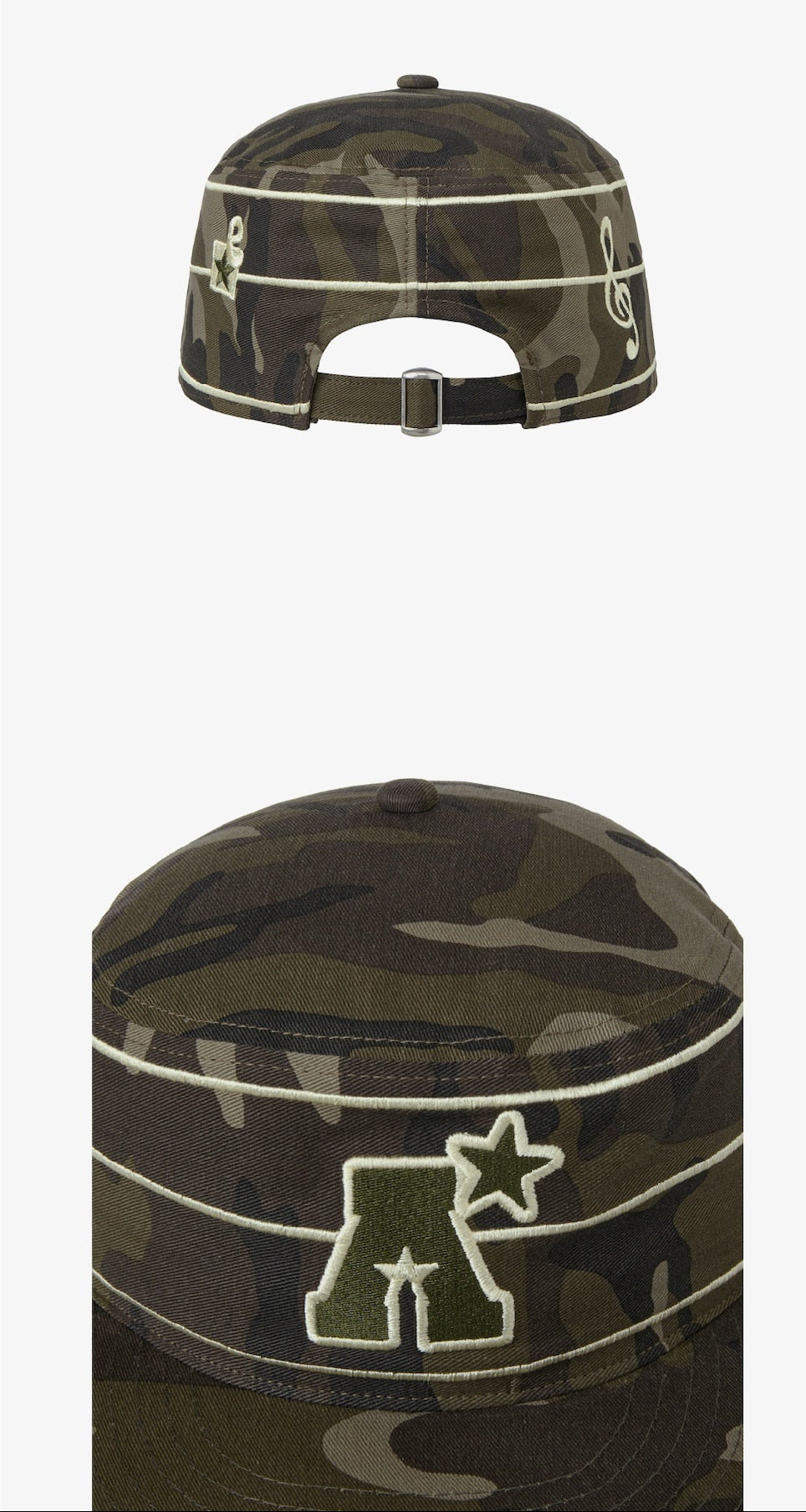 （韓國代購）AEAE a logo pillbox cap (camo/navy)