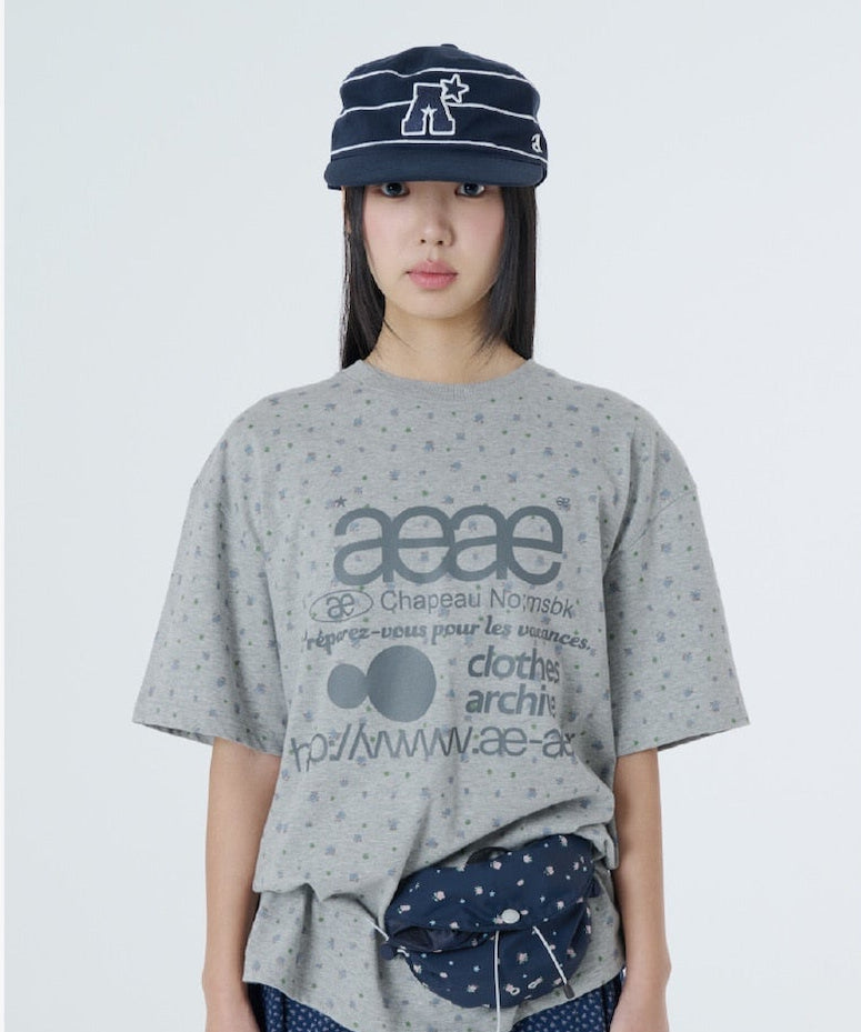 （韓國代購）AEAE a logo pillbox cap (camo/navy)