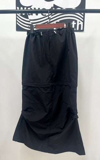 2 way nylon skirt(black)