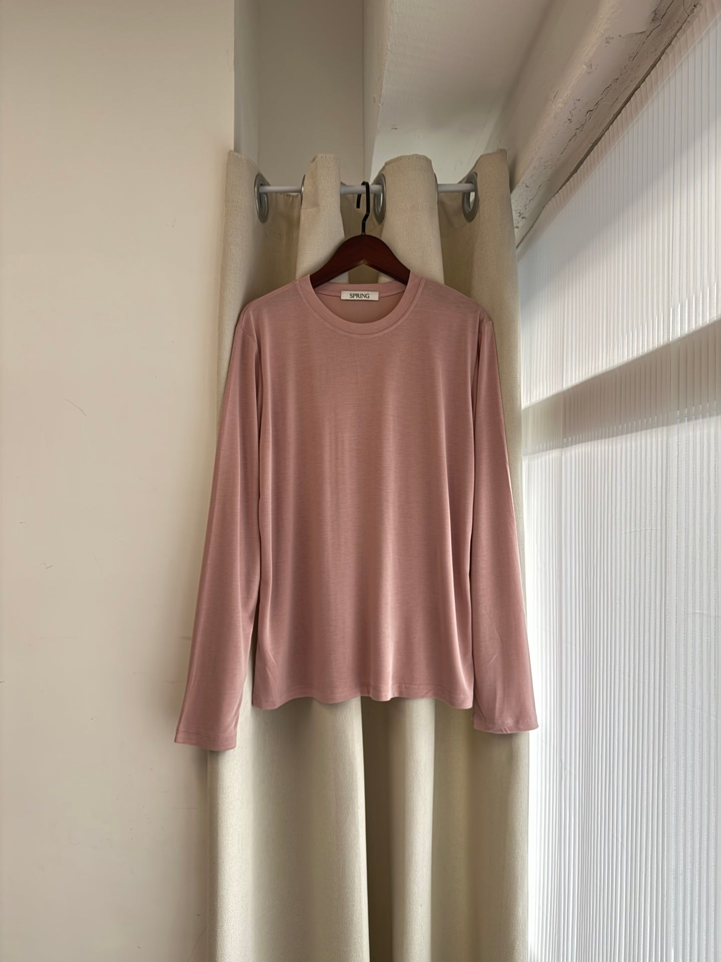 essential basic tee(white/pink/green)現貨*