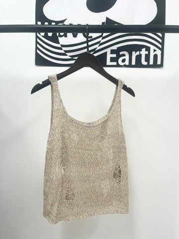 (sale)crop knit vest