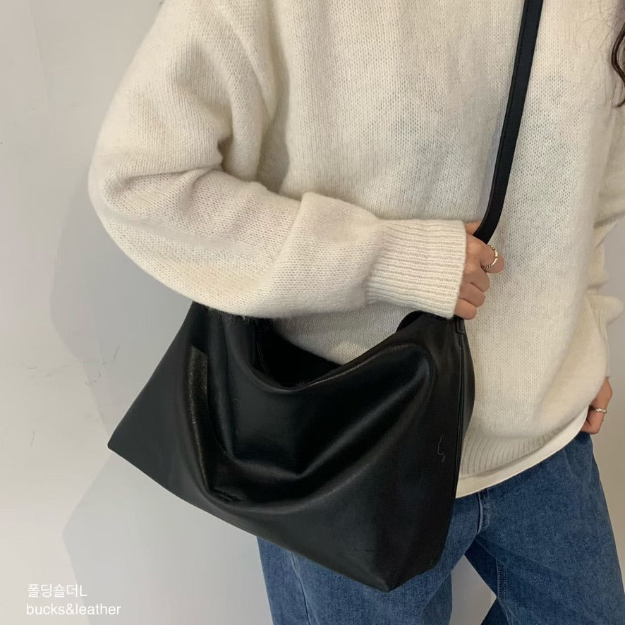 韓國代購：bucks & leather big hobo bag
