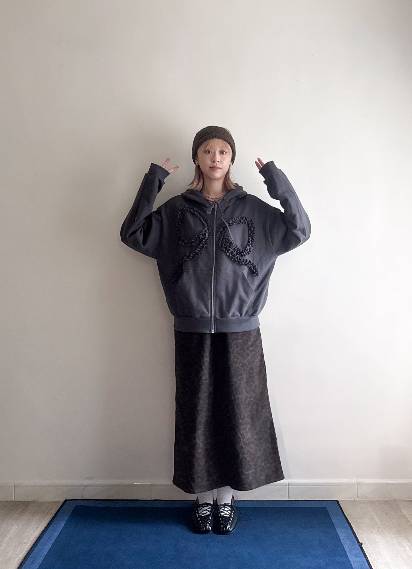 leopard corduroy skirt 現貨