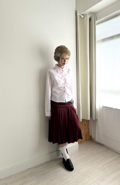 summer sale-striped slim shirt（grey)