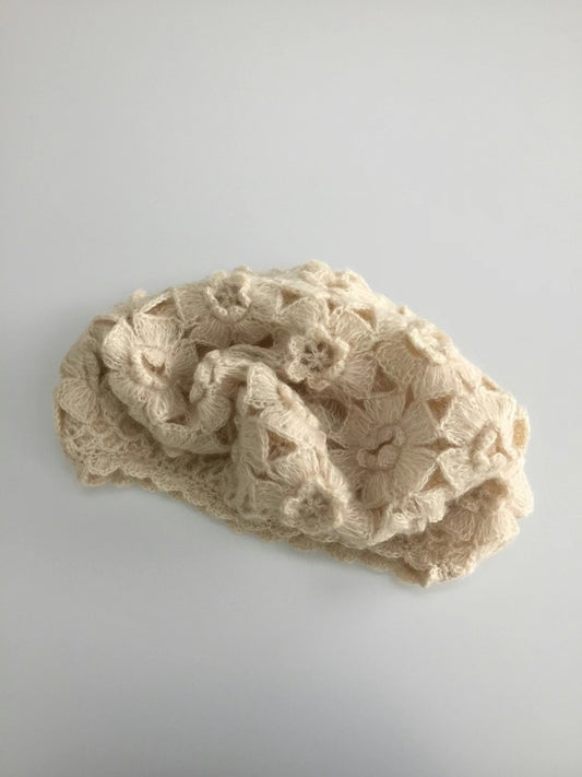 knit beret (beige）現貨