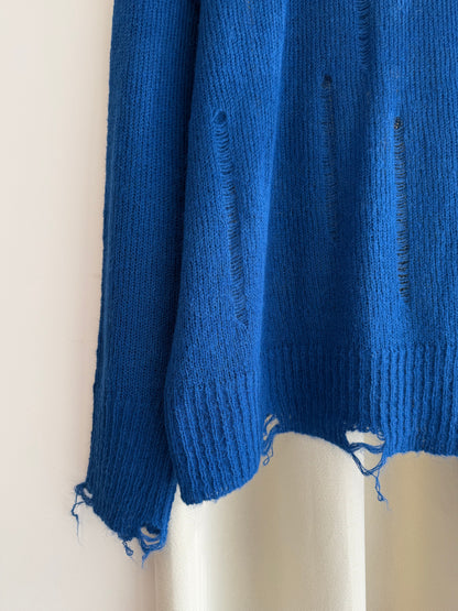 damaged knit top(green)