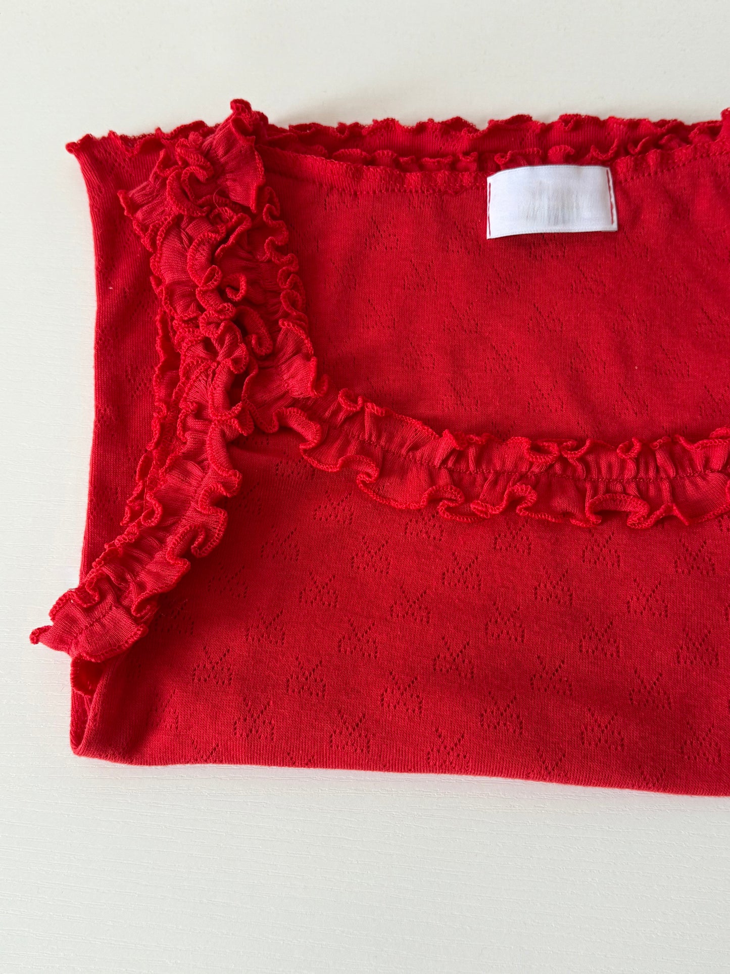 ruffle vest(red/ivory/black) 現貨