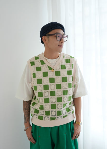year end sale- fafa vest(green)