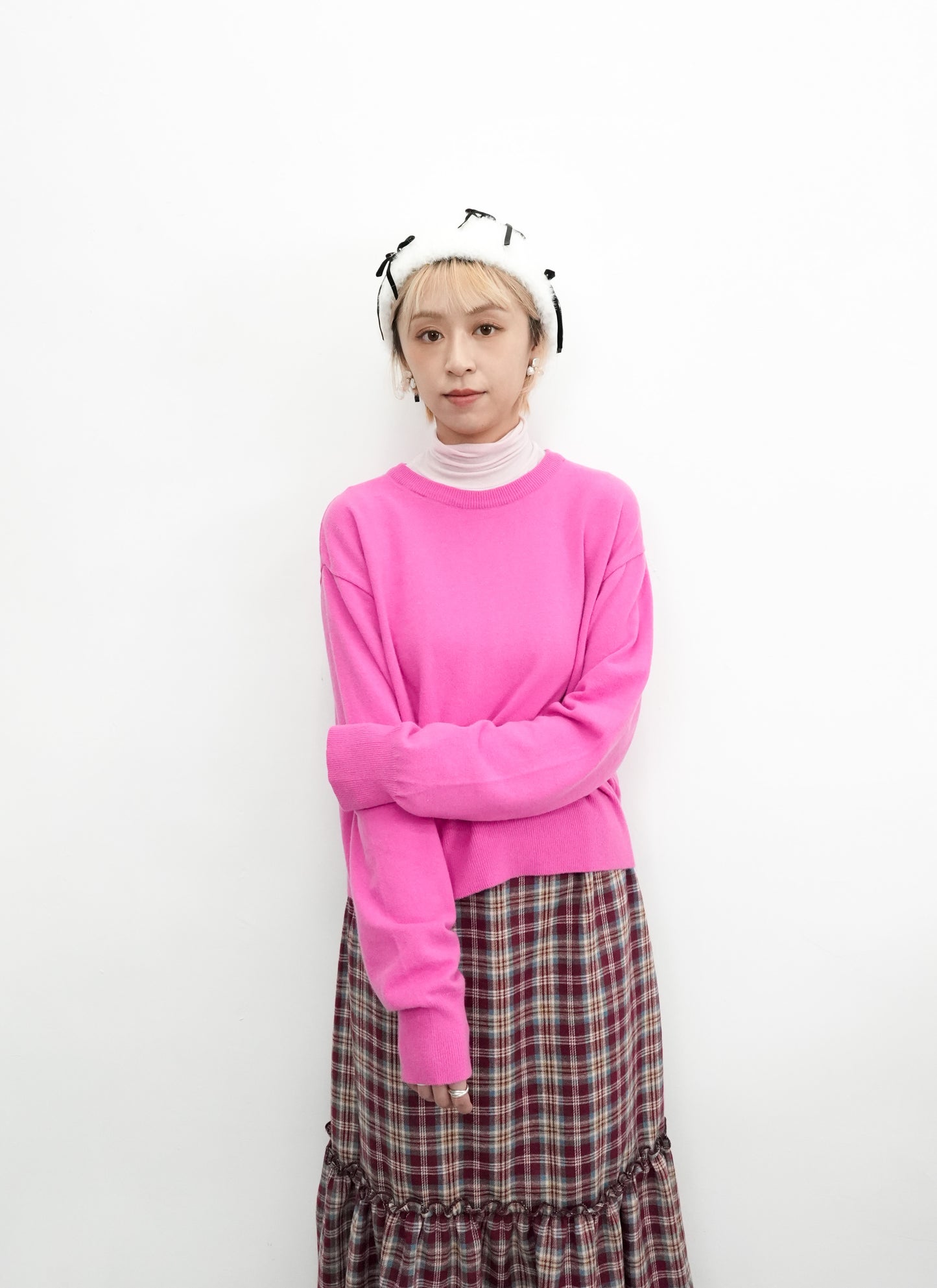 (sale)BASIC SWEATER(PINK）