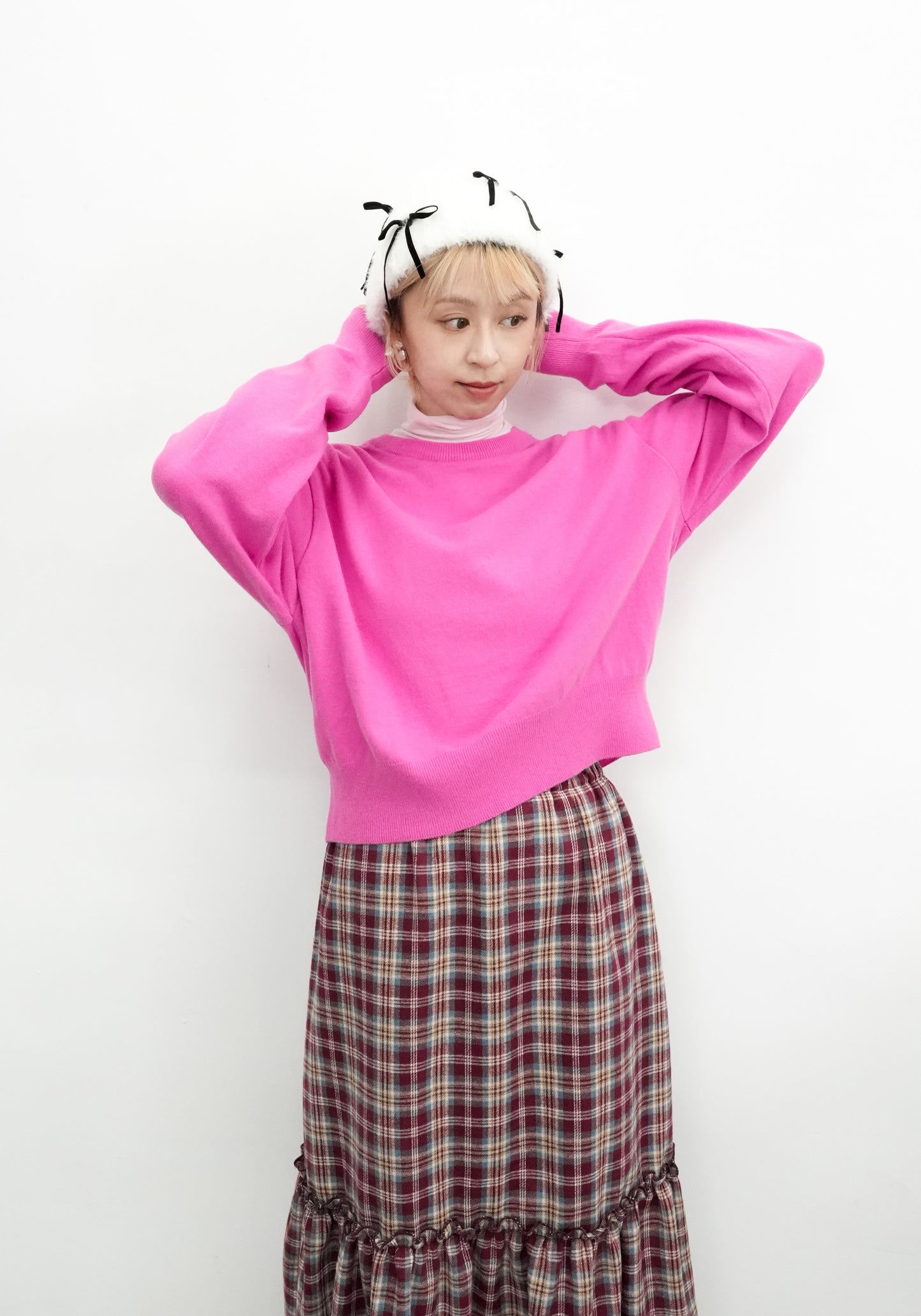 (sale)BASIC SWEATER(PINK）