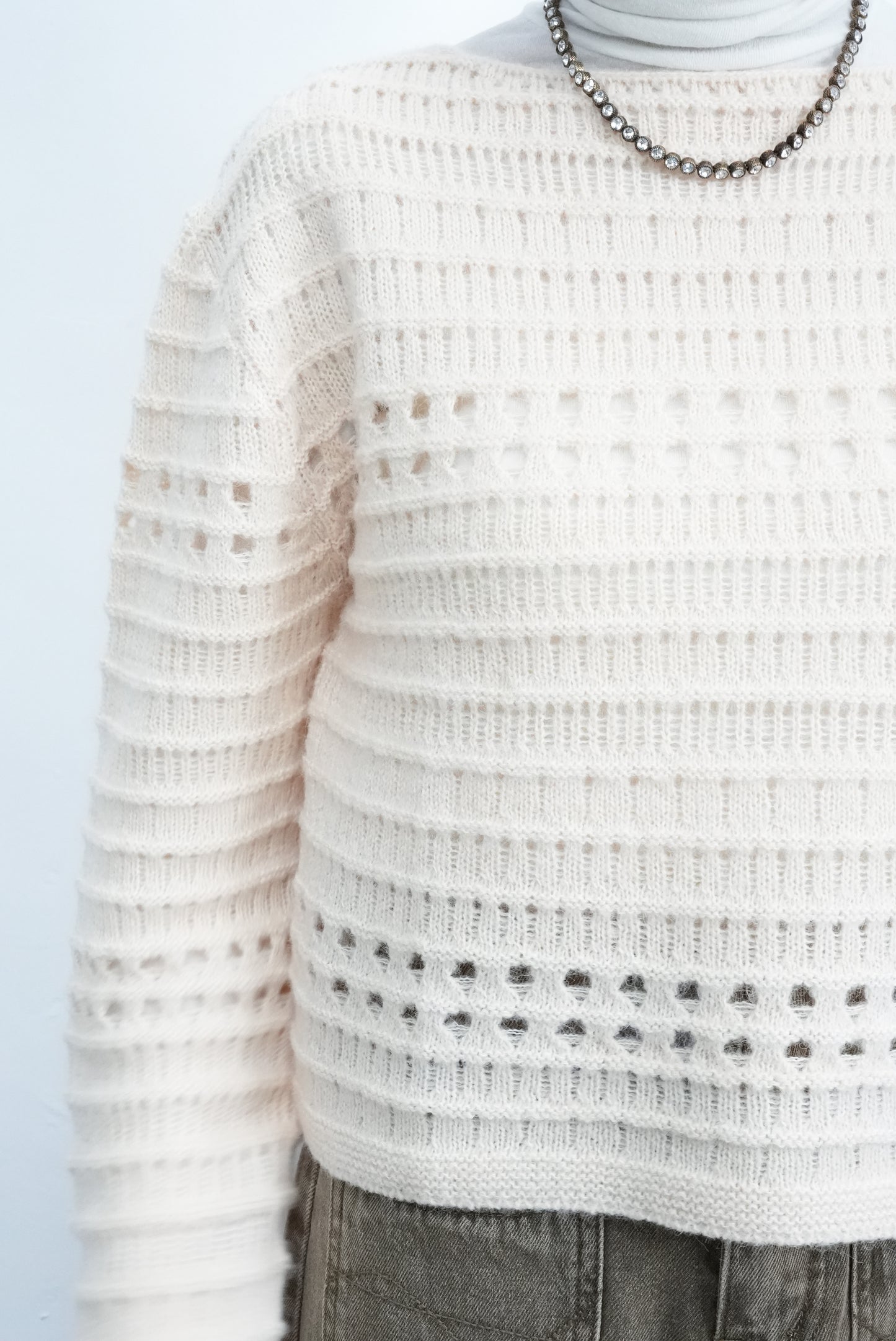 (sale) COZY KNIT TOP(IVORY)