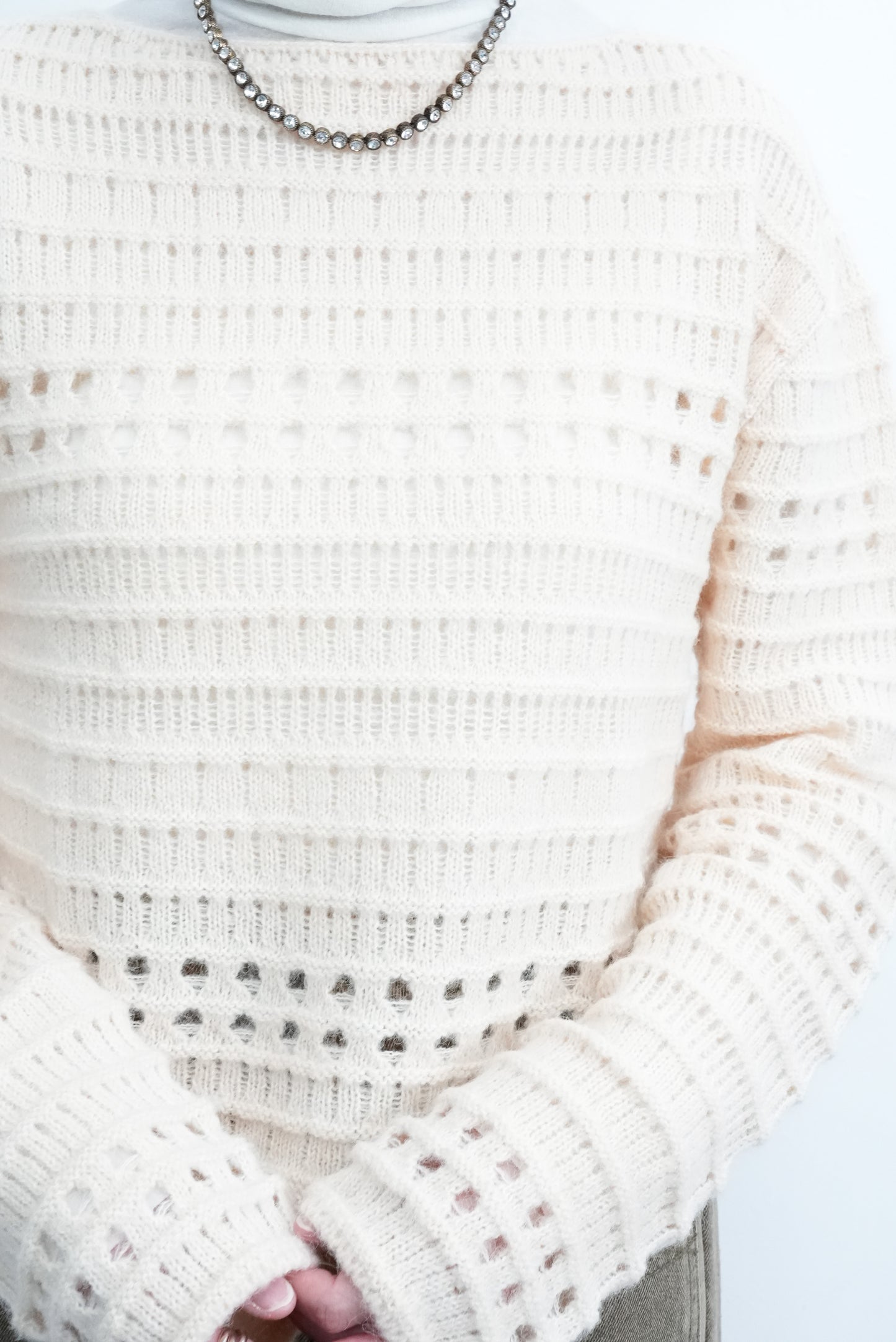 (sale) COZY KNIT TOP(IVORY)