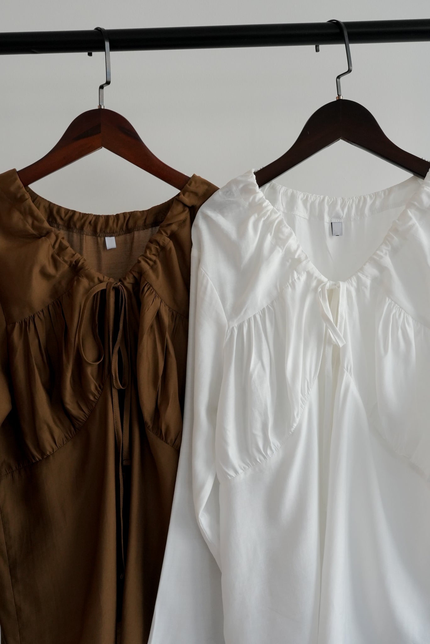 (sale)ballet blouse(white/brown)