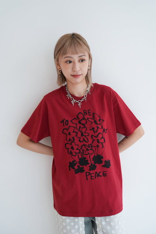 (sale)PEACE tee(red)