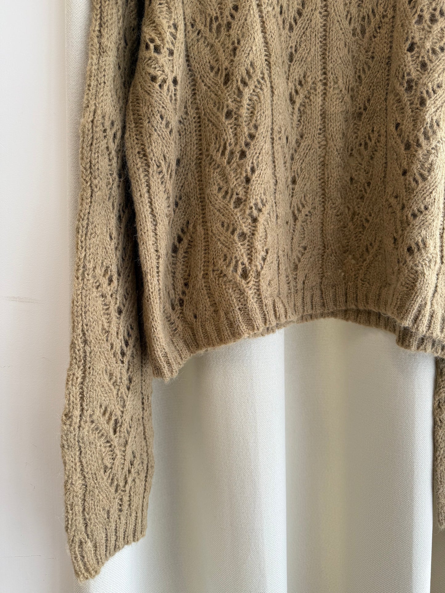 cloudy knit top(ivory/beige)