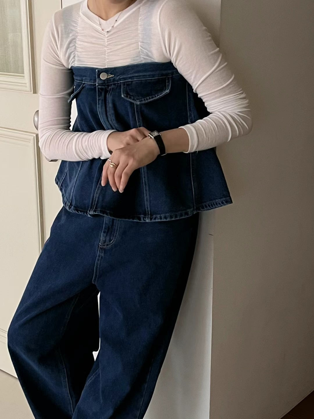 denim set (top+pants) *少量現貨