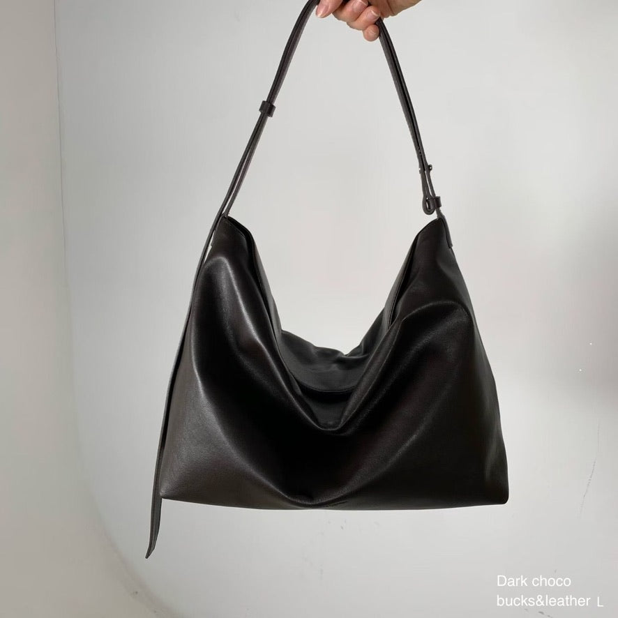 韓國代購：bucks & leather big hobo bag