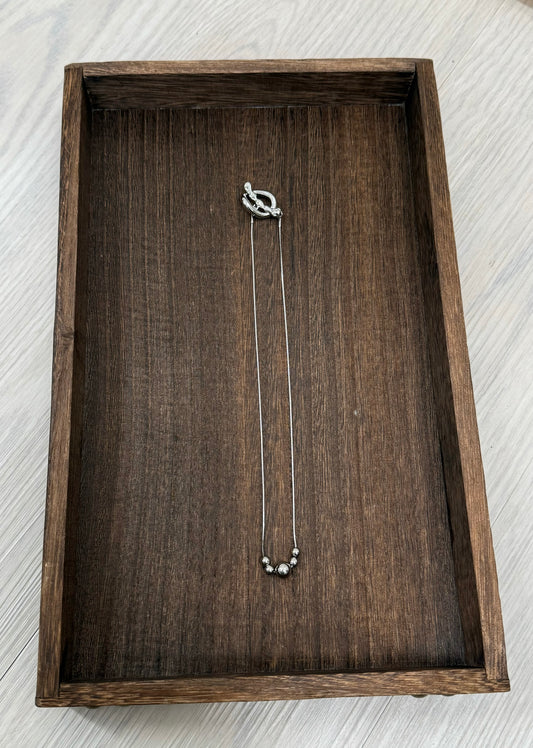 2 way silver necklace