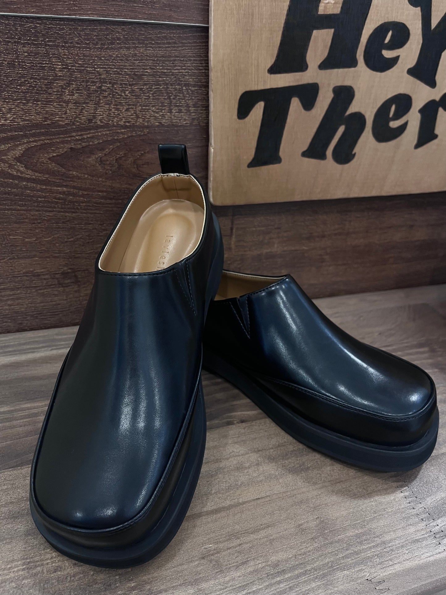 slip on shoes(black)(230-250)