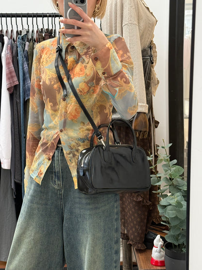 Boston bag(black/silver/butter/white)