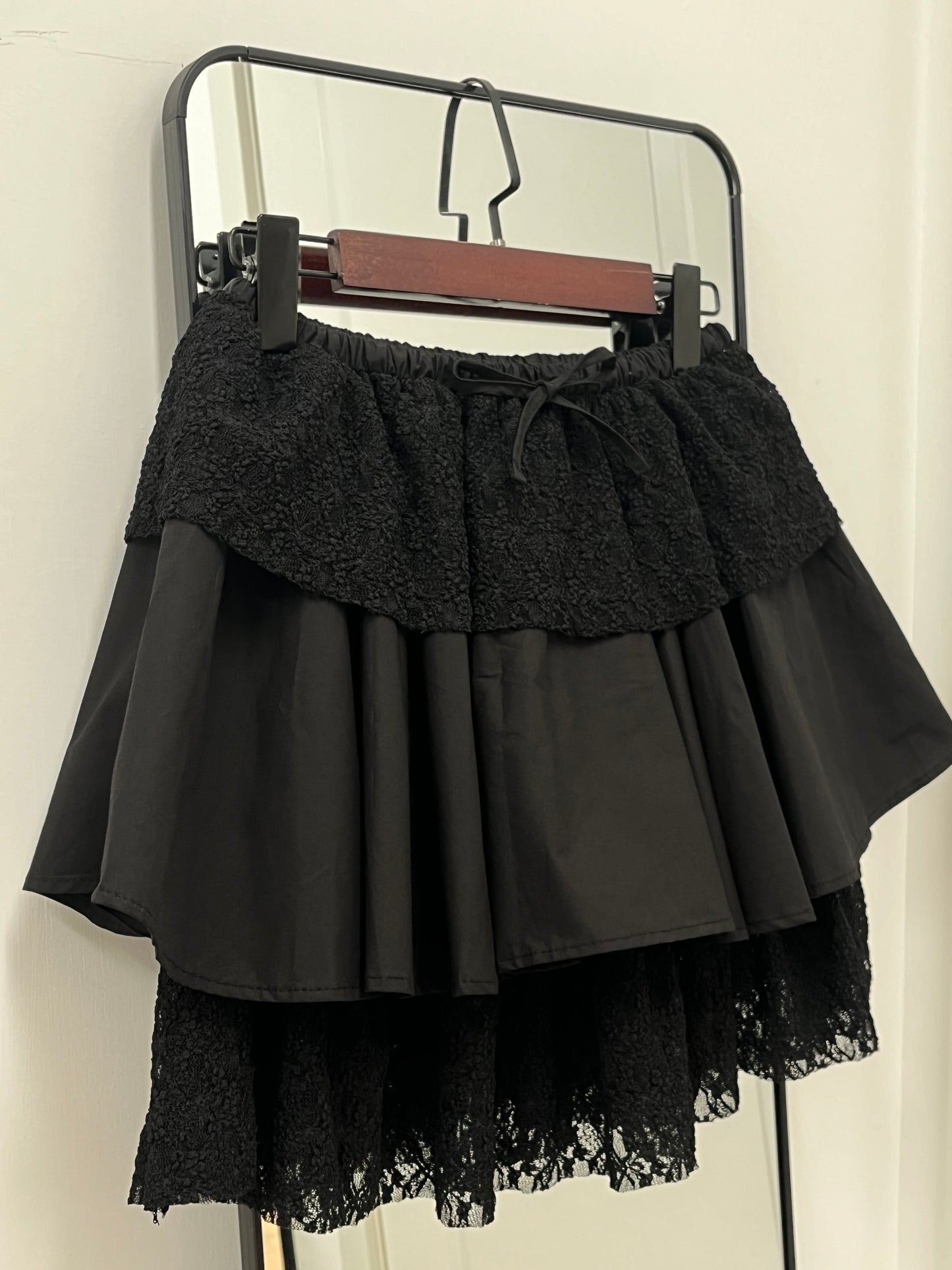 cake mini skirt(black/white)