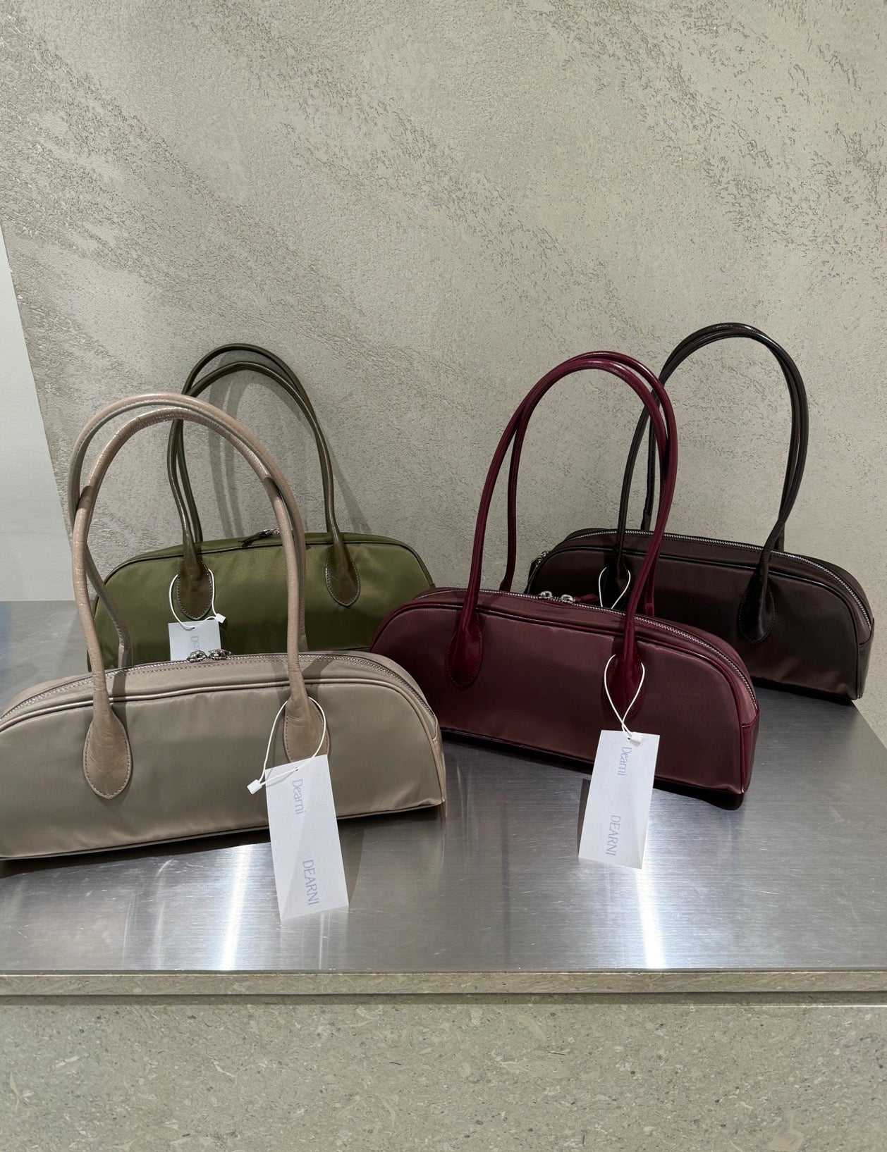 Baguette bag (wine/olive/brown/grey)