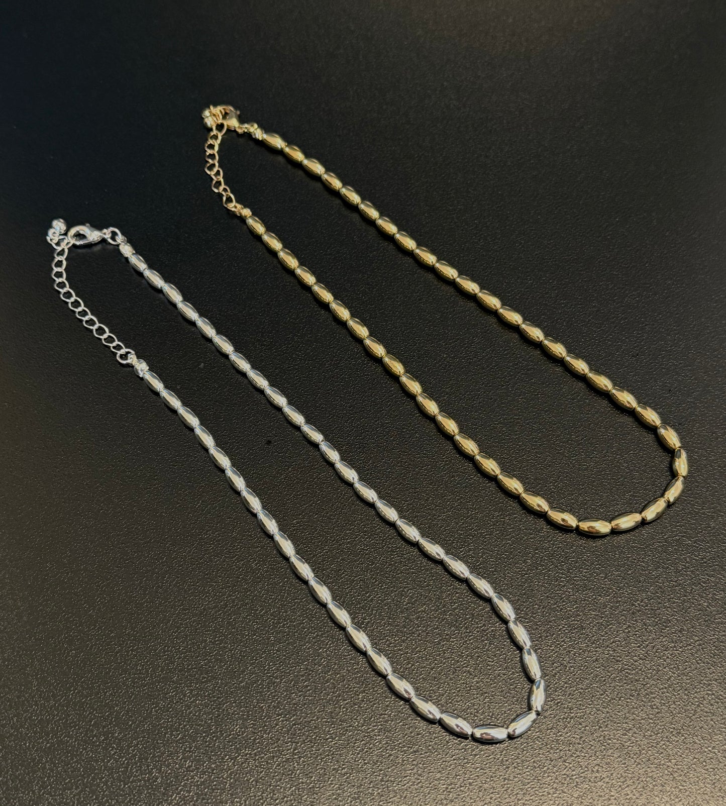 beads choker (silver/gold)