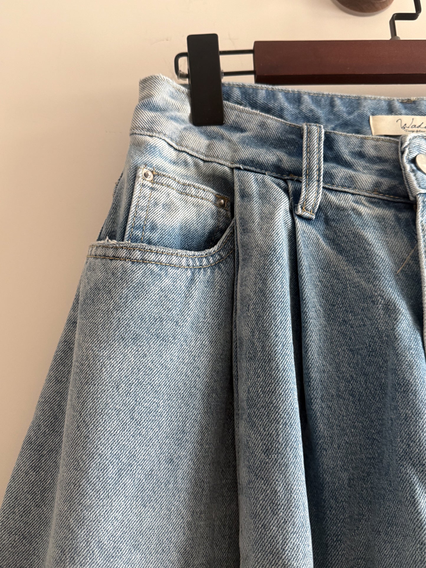 balloon jeans(beige/blue/white)