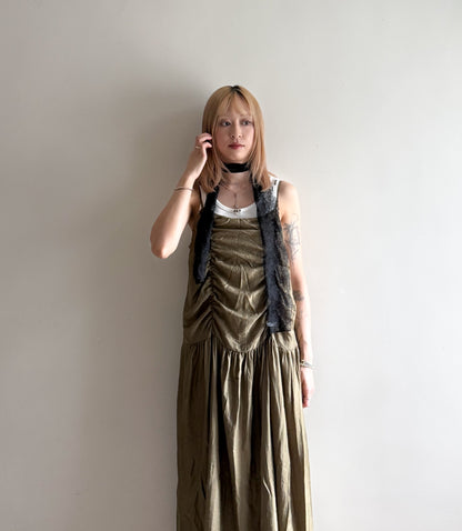rivet tank top (brown/purple/white) 少量現貨