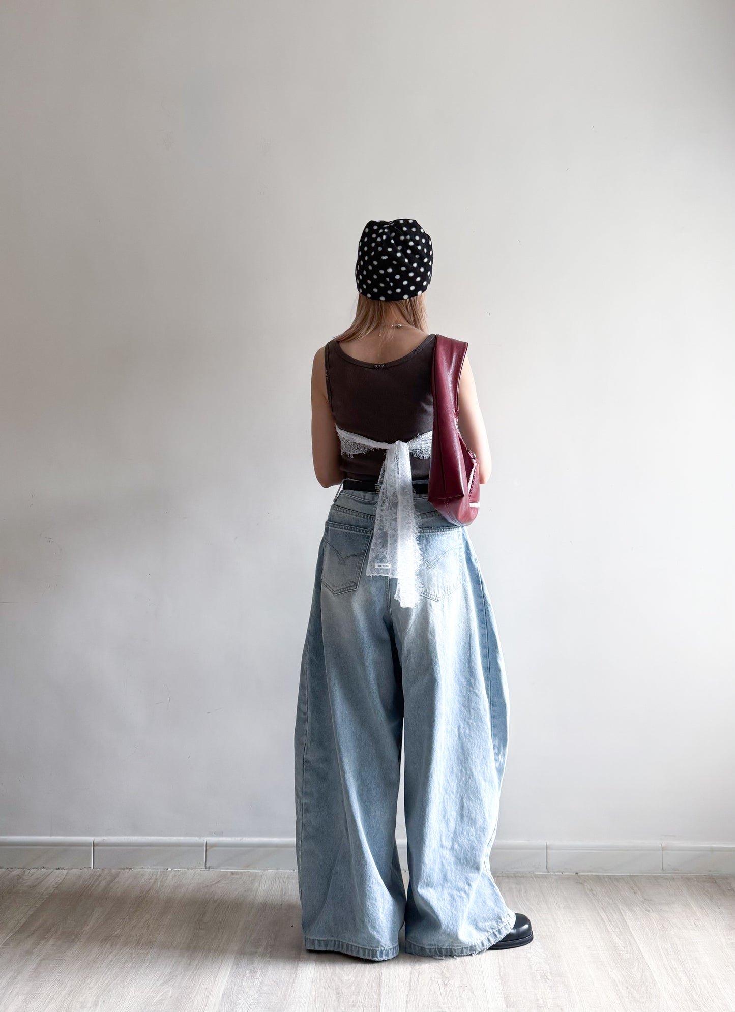balloon jeans(beige/blue/white)