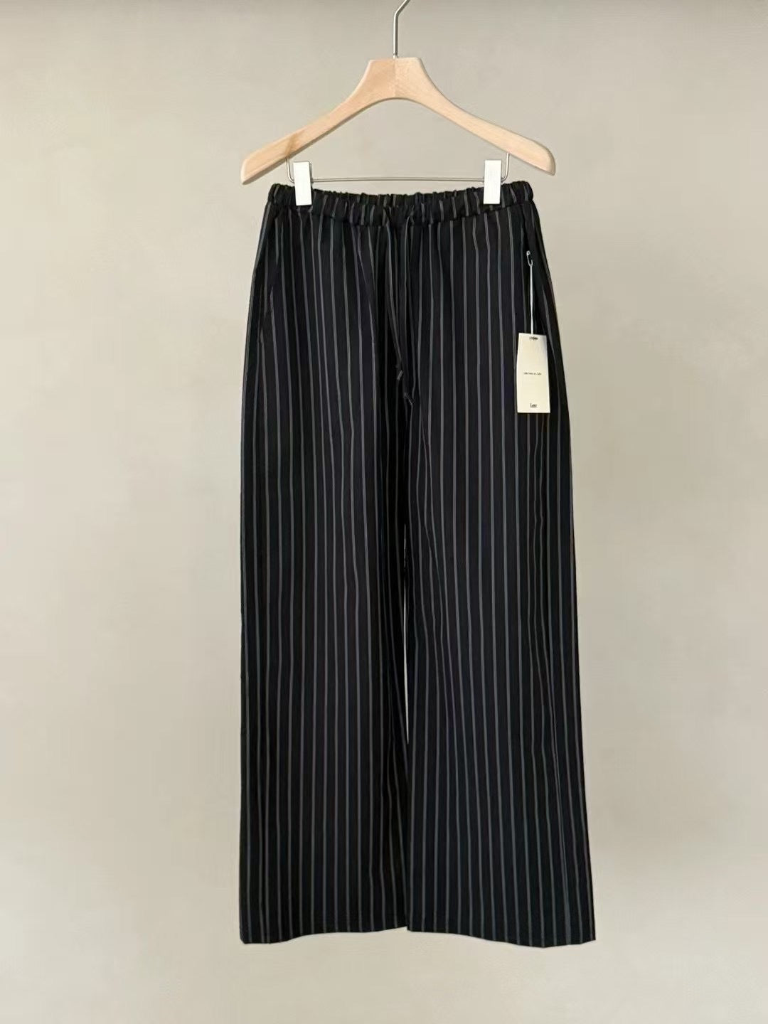 summer striped wide pants(black/brown) 現貨