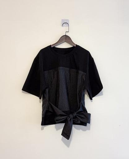 nylon patch tee(black/white) 現貨