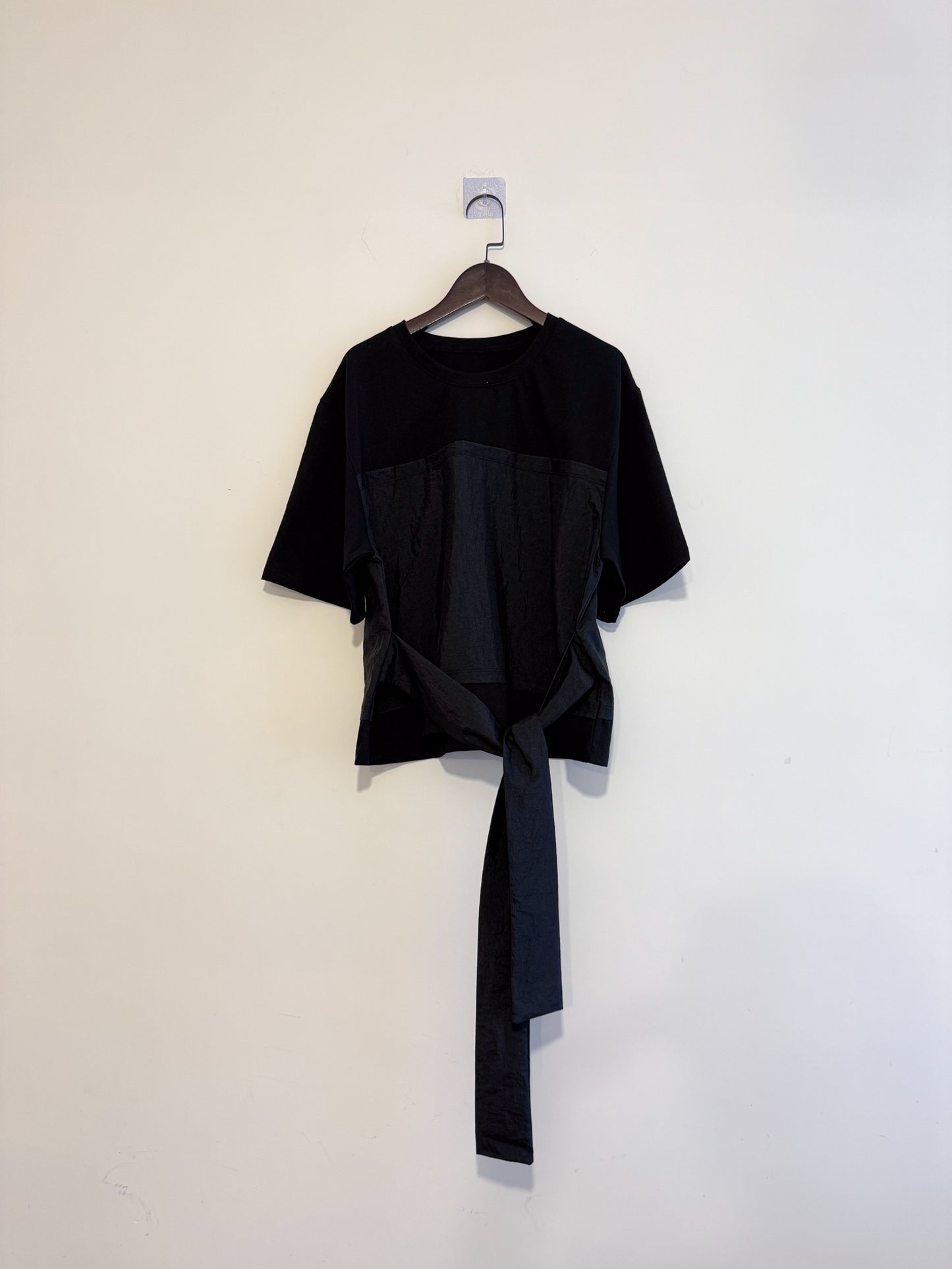 nylon patch tee(black/white) 現貨