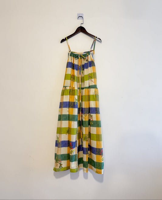 picnic dress(green/blue) 店主推介！高質 兩色現貨