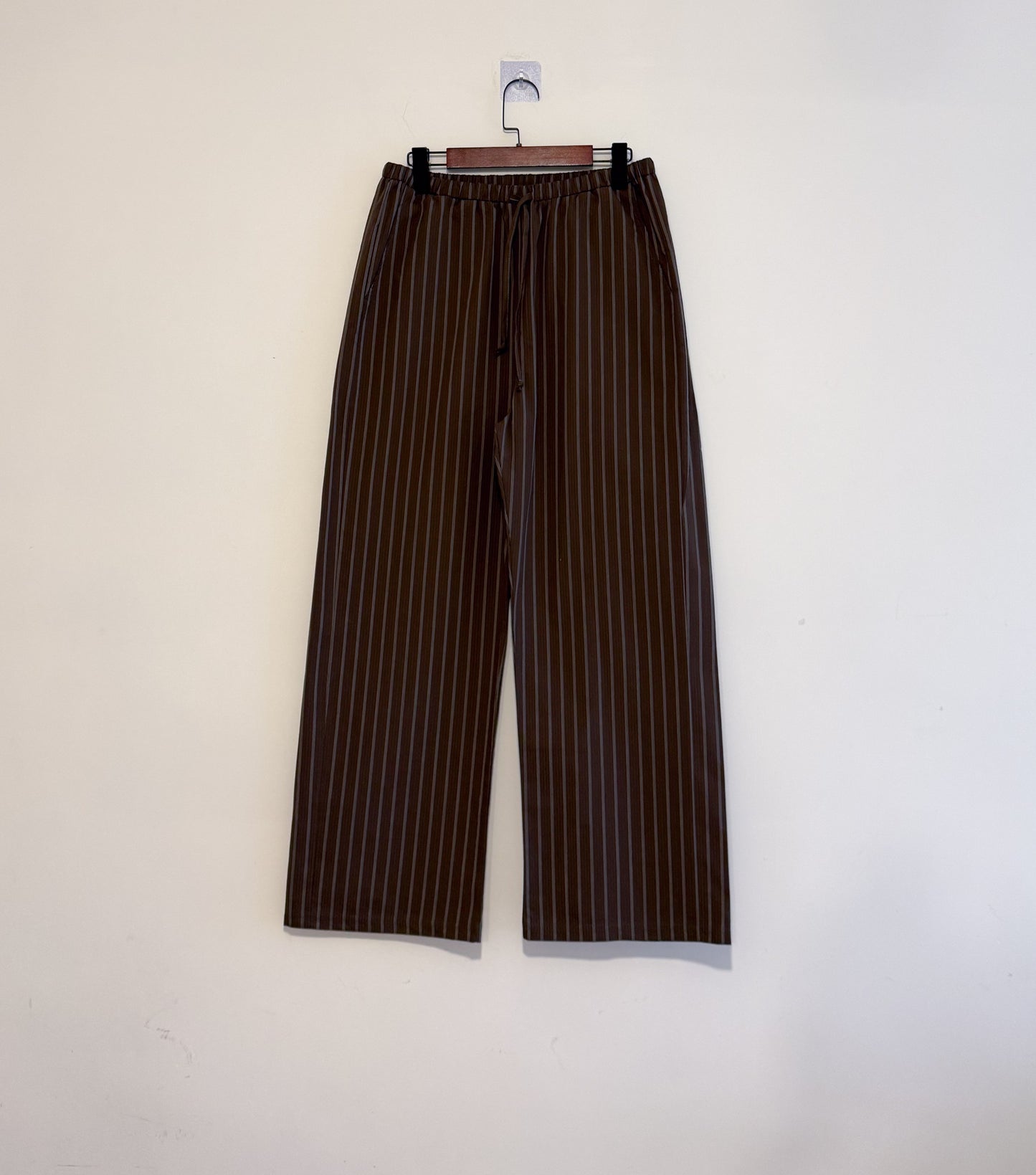 summer striped wide pants(black/brown) 現貨