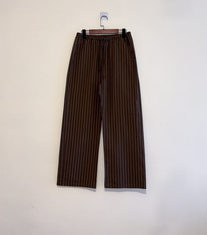 summer striped wide pants(black/brown) 現貨