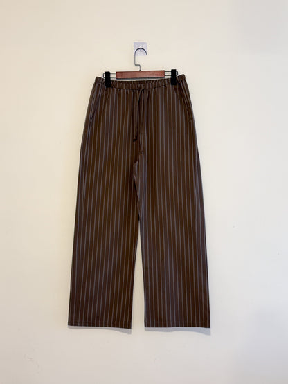 summer striped wide pants(black/brown) 現貨