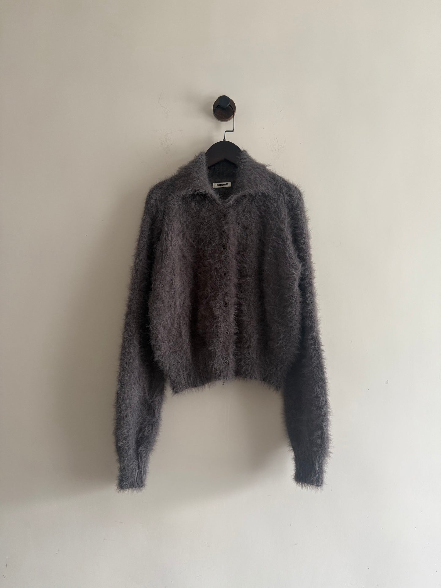 momo knit top (red/grey)