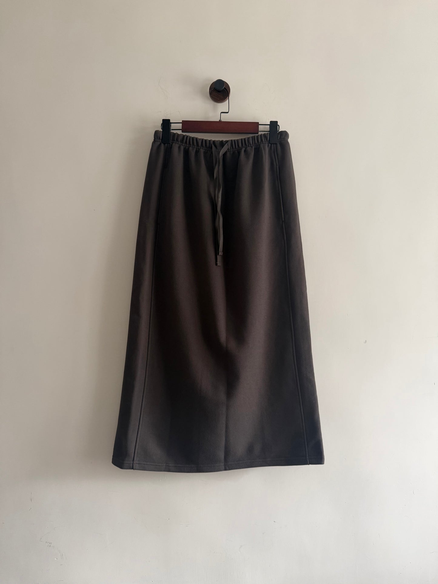 year end sale-essential cotton skirt （charcoal ）