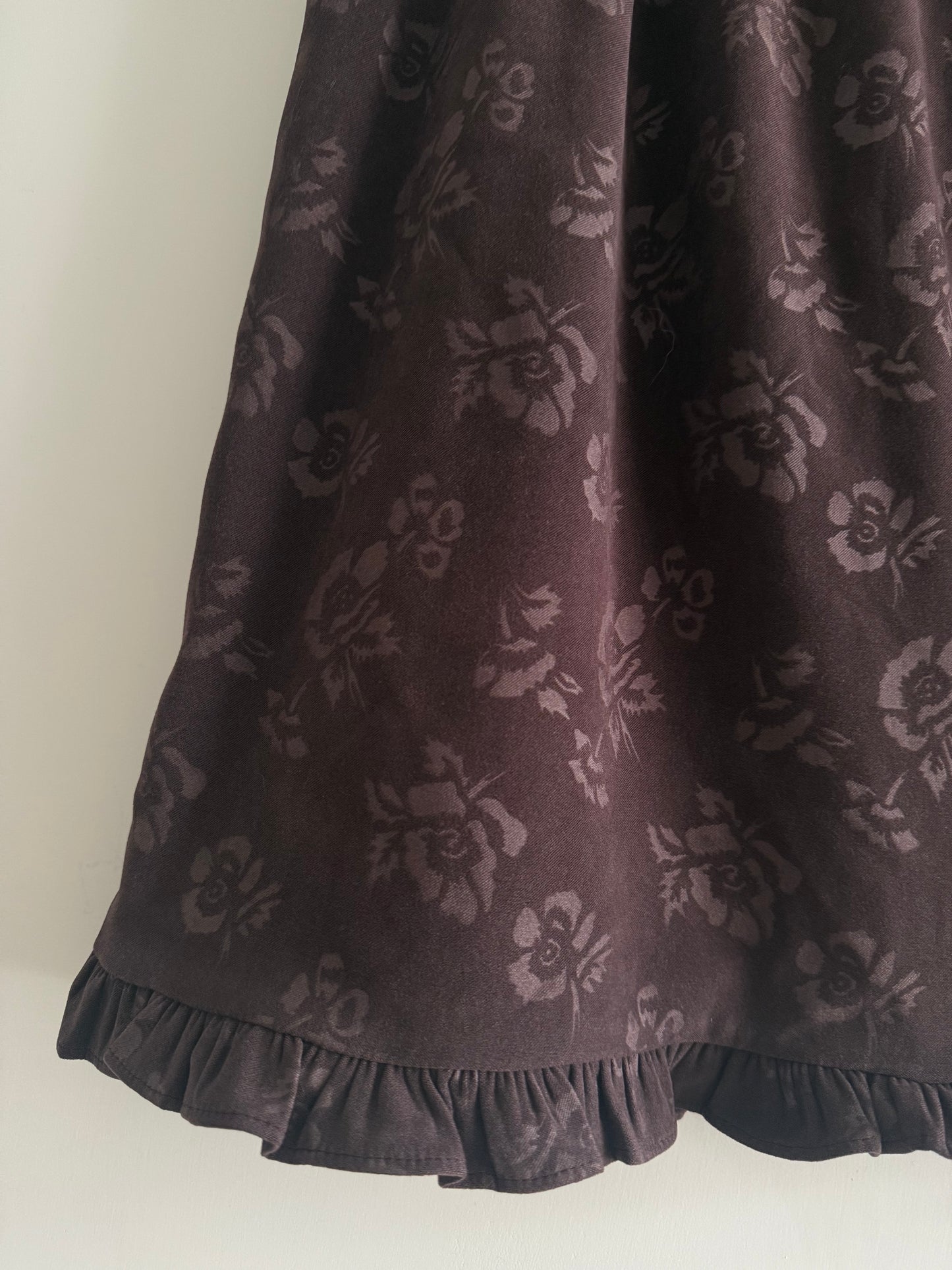 floral skirt(brown/black)