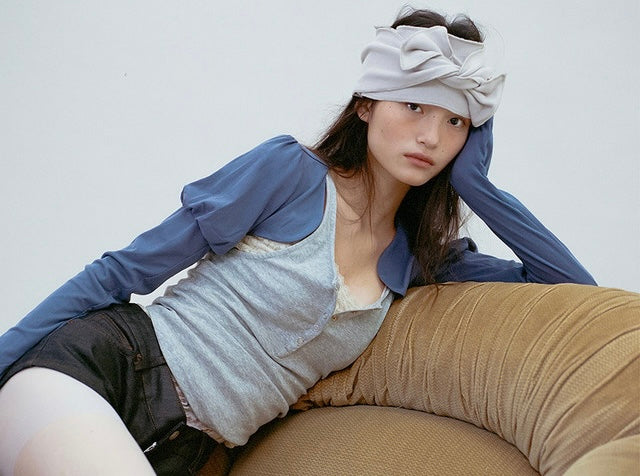 韓國代購：AWESOME NEEDS BOW HAIR BAND(GREIGE/KHAKI/BROWN/BLACK)