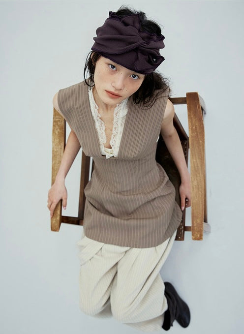 韓國代購：AWESOME NEEDS BOW HAIR BAND(GREIGE/KHAKI/BROWN/BLACK)