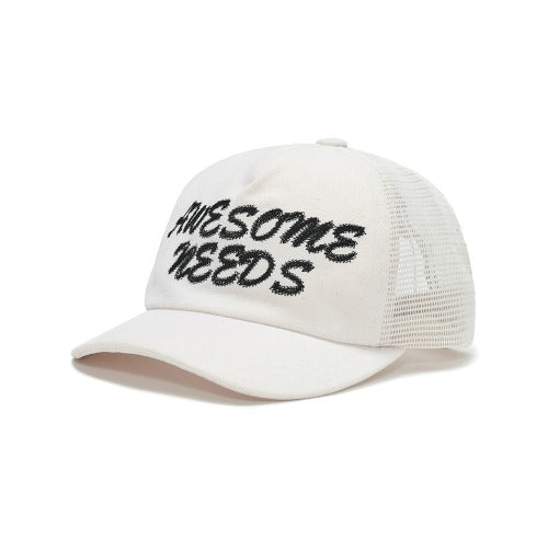 韓國代購：AWESOME NEEDS TRUCKER CAP(WHITE/BROWN/BLACK)