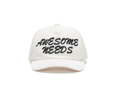 韓國代購：AWESOME NEEDS TRUCKER CAP(WHITE/BROWN/BLACK)
