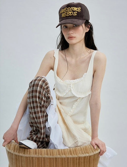 韓國代購：AWESOME NEEDS TRUCKER CAP(WHITE/BROWN/BLACK)