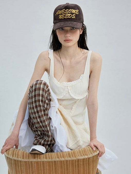 韓國代購：AWESOME NEEDS TRUCKER CAP(WHITE/BROWN/BLACK)