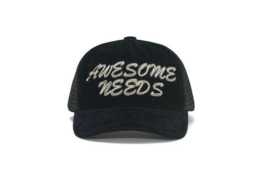 韓國代購：AWESOME NEEDS TRUCKER CAP(WHITE/BROWN/BLACK)