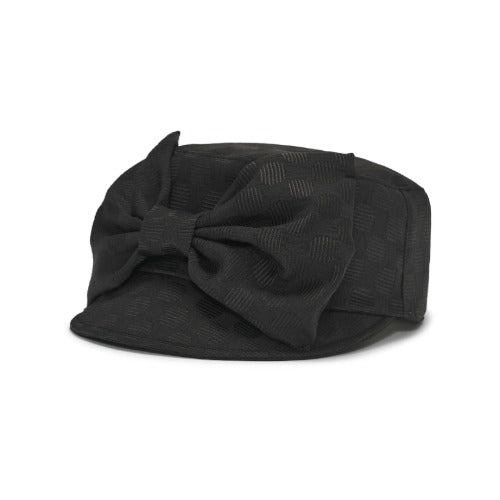 韓國代購：AWESOME NEEDS BELL BOY CAP RIBBON(DOT BLACK/DOT CREAM)