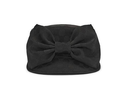 韓國代購：AWESOME NEEDS BELL BOY CAP RIBBON(DOT BLACK/DOT CREAM)
